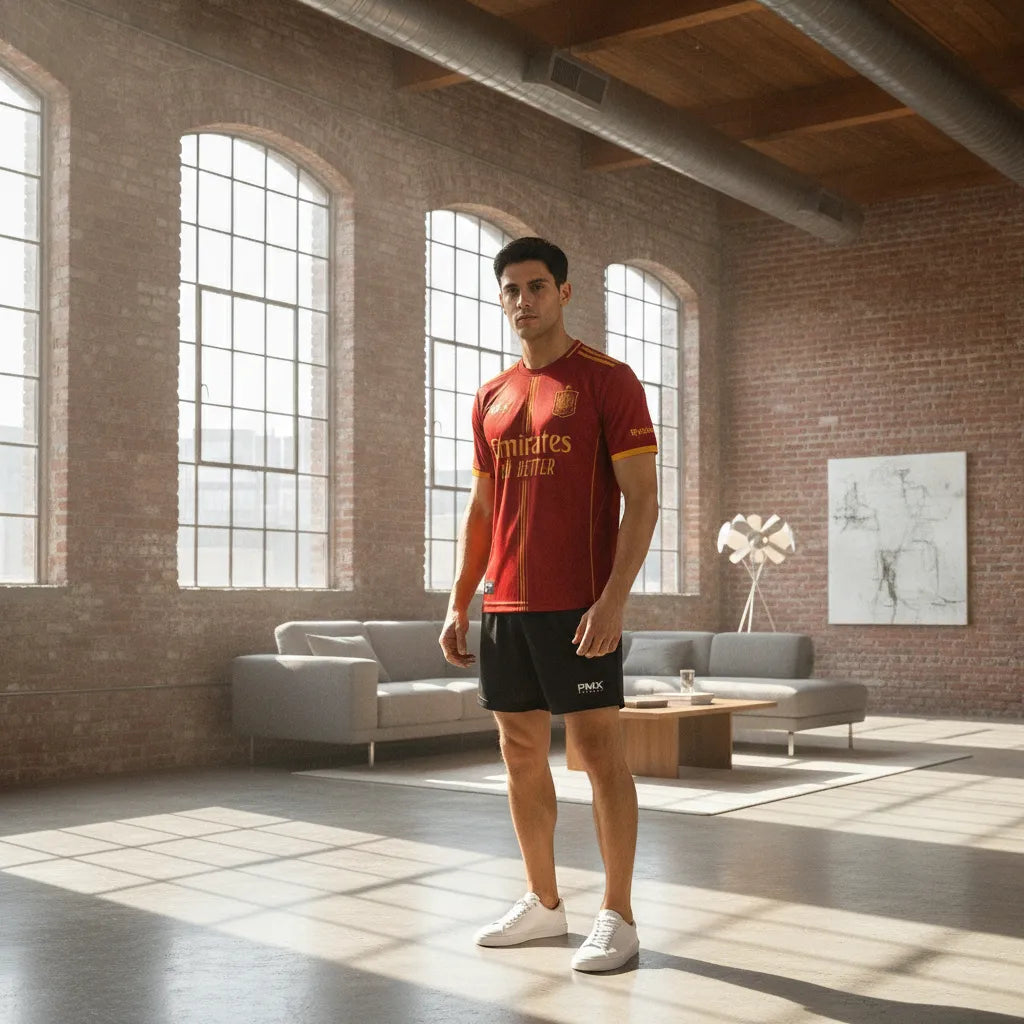 PMX Spain Edition Jersey for Men | Premium Football Sports T-Shirt