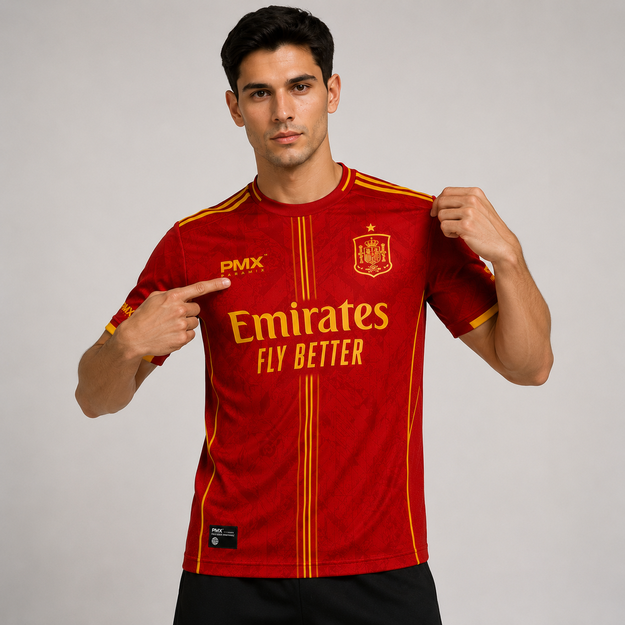 PMX Spain Edition Jersey for Men | Premium Football Sports T-Shirt