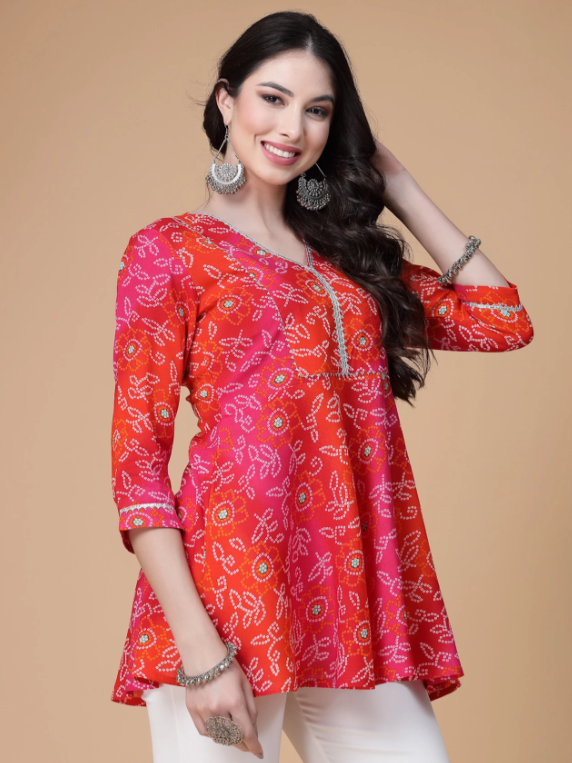 God Bless Casual Regular Sleeves Printed Women Multicolor Top