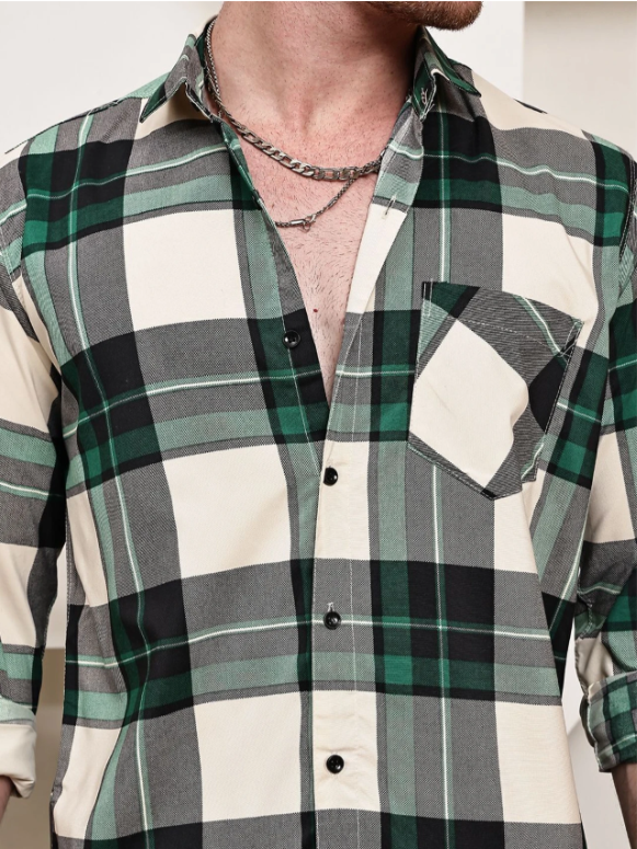 METRONAUT Men Regular Fit Checkered Casual Shirt