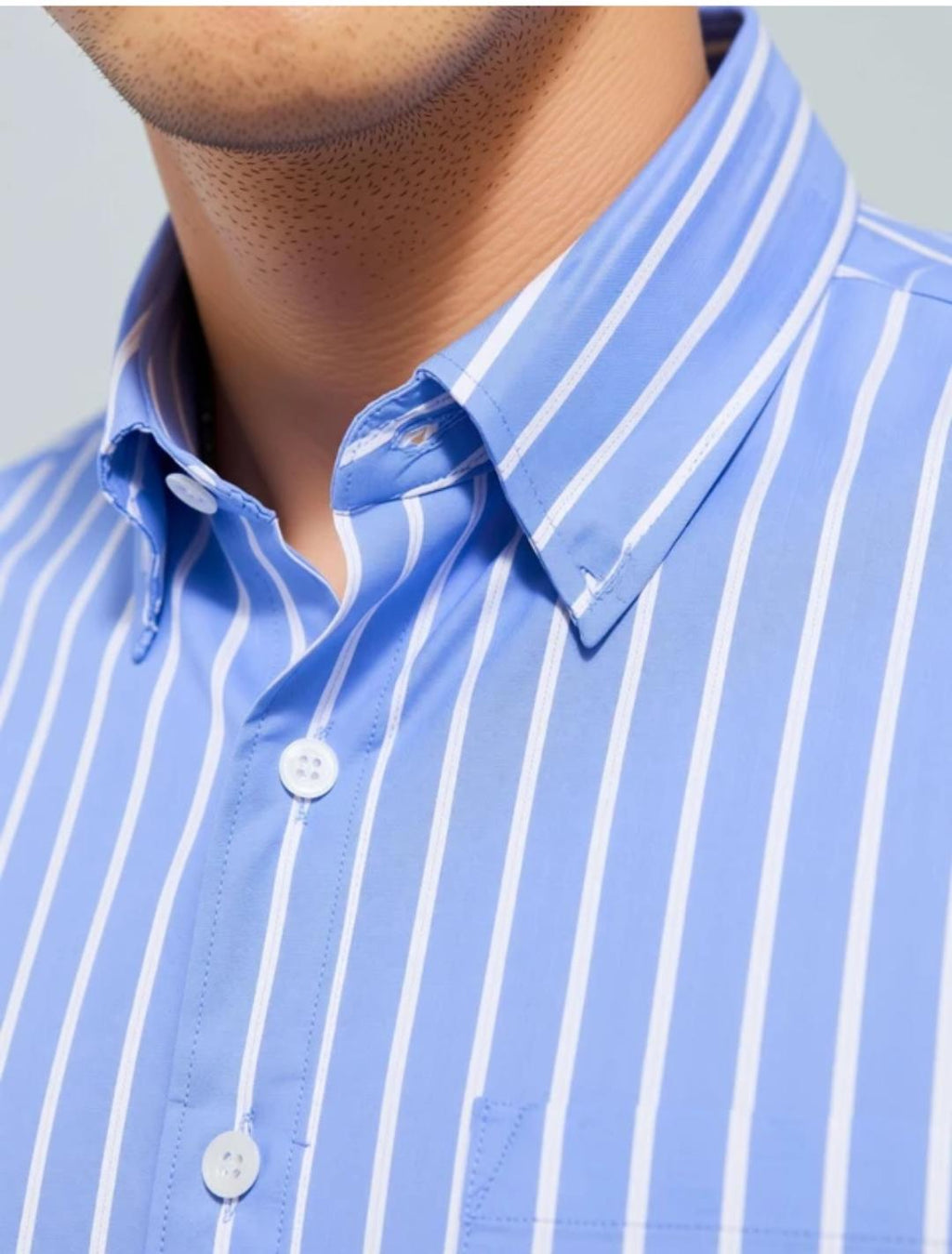 HKV FASHION Men Regular Fit Striped Spread Collar Casual Shirt