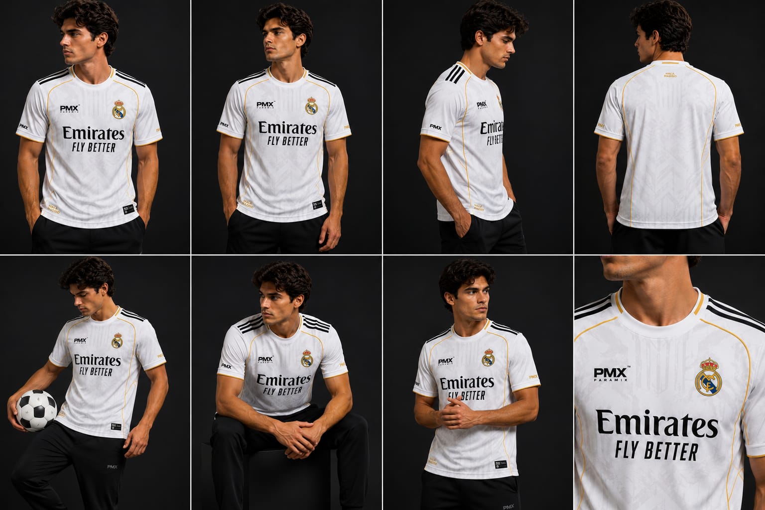 PMX Paramix White Elite Football Jersey | Premium Performance Sports T-Shirt for Men