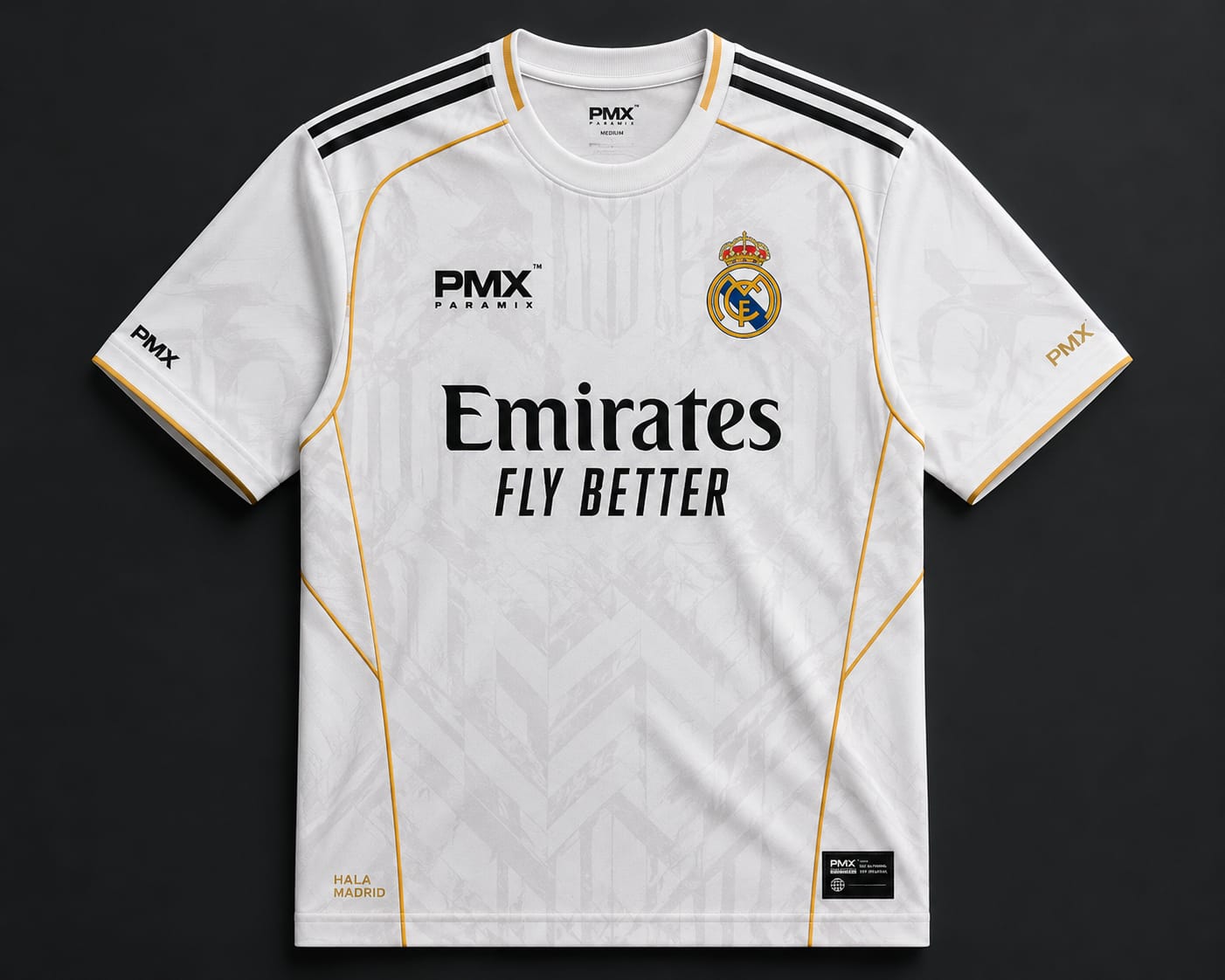 PMX Paramix White Elite Football Jersey | Premium Performance Sports T-Shirt for Men